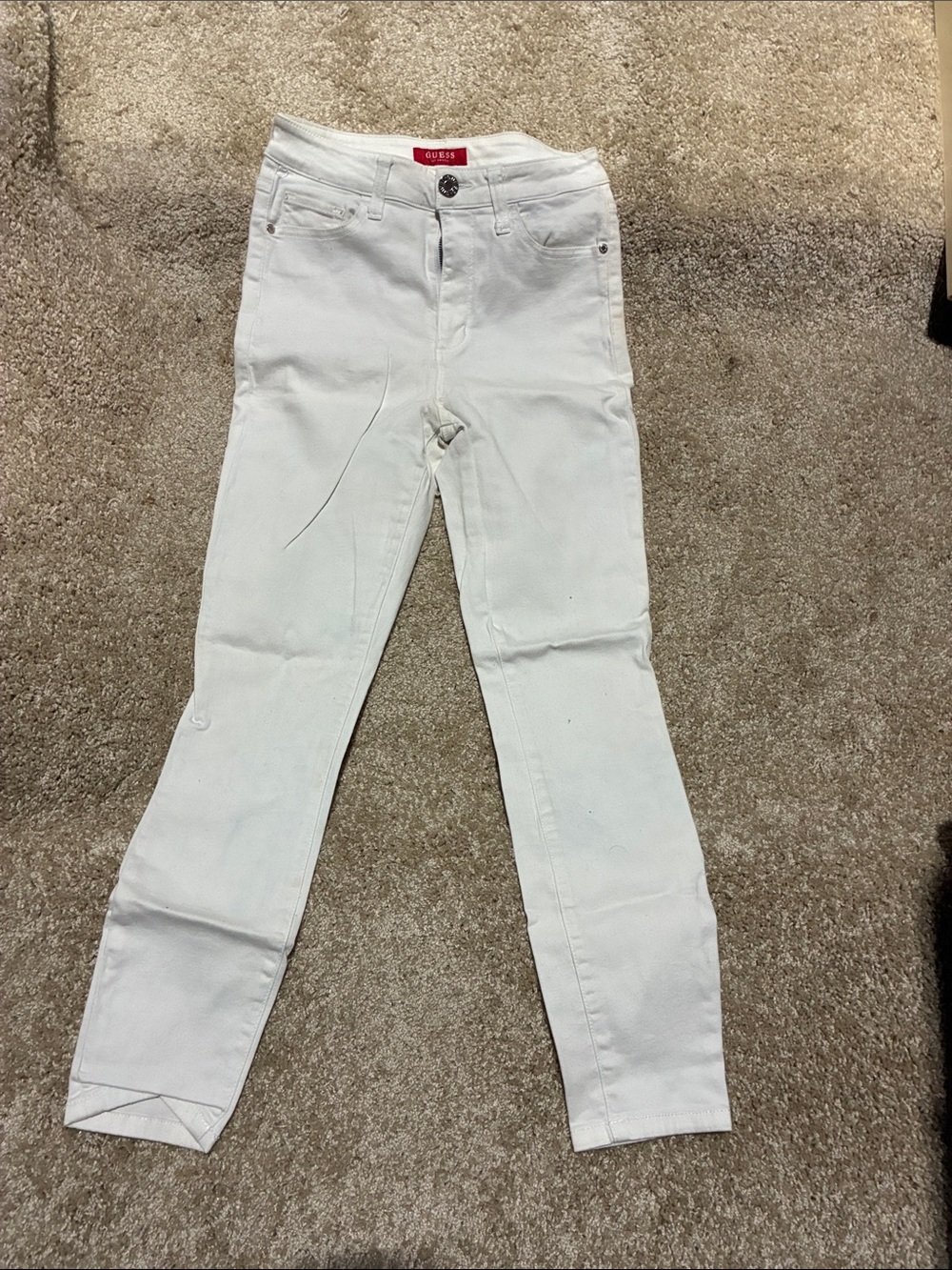 GUESS White Skinny Stretch Jeans for Women
